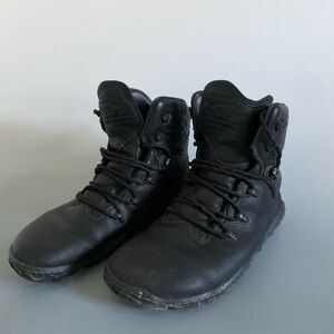 Vivobarefoot Tracker Forest Obsidian Leather Barefoot Boots, EU 41 / M 8 / W 10